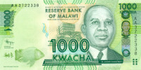 1000 квача Малави 01.01.2012 года р62a