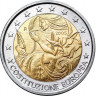 2 евро, 2005 г. Италия (1-я годовщина подписания Европейской конституции)