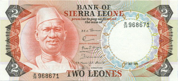 2 леоне Сьерра-Леоне 1974-1985 года p6