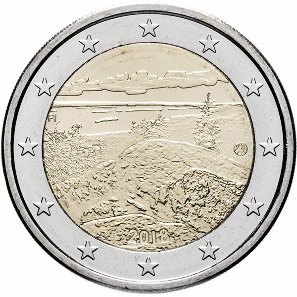 2 евро, 2018 г. Финляндия Национальный парк Коли