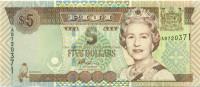 5 долларов Фиджи 2002 года р105b