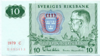 10 крон Швеции 1979 года p52d