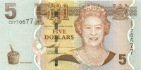 5 долларов Фиджи 2007 года р110a