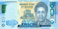 200 квача Малави 2016-2022 года p-w65A