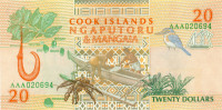20 долларов Островов Кука 1992 года р9