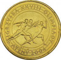 2 злотых, 2004 г. ХVII летние Олимпийские игры. Афины