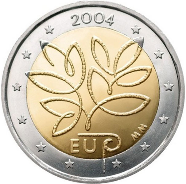 2 евро, 2004 г. Финляндия (Расширение Европейского союза)