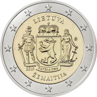2 евро, 2019 г. Литва. Жемайтия