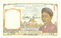 1 пиастр 1932-1949 годов Французского Индокитая p54b
