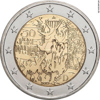 2 евро, 2019 г. Германия. 30-летие падения Берлинской стены