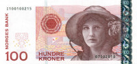 100 крон Норвегии 2010 года p49e