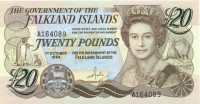 20 фунтов Фолклендских островов 1984 года р15а