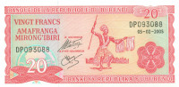 20 франков Бурунди 2005 года р27d