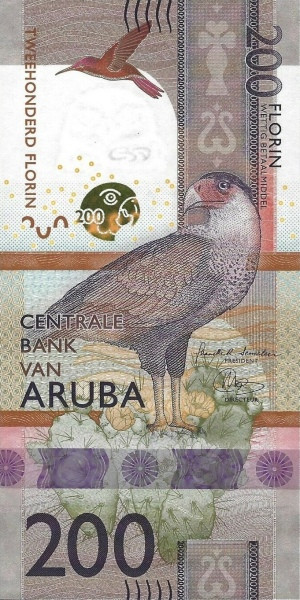 200 флоринов Арубы 2019 года. Р-25