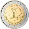 2 евро, 2012 г. Бельгия (75 лет истории музыкального конкурса имени королевы Елизаветы)