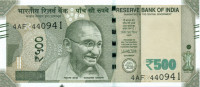 500 рупий Индии 2016 года p new