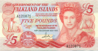 5 фунтов Фолклендских островов 1983 года р12а