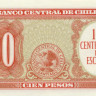 100 песо Чили 1960-1961 года p127a(3)