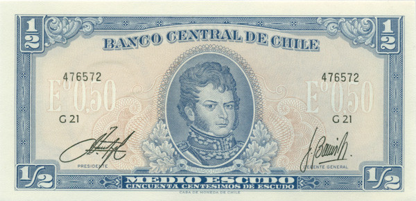 0,5 эскудо Чили 1964 года p134ad(3)
