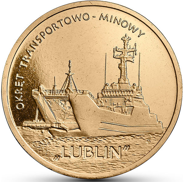 2 злотых, 2013 г. Военно-транспортный корабль «Люблин» (серия «Польские корабли»)
