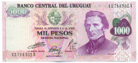 1000 песо Уругвая 1974 года р52(2)