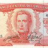 100 песо Уругвая 1967 года р47a(9)
