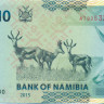10 долларов Намибии 2015-2021 года р16