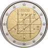 2 евро, 2020 г. Финляндия. 100-летие Университета Турку