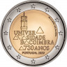 2 евро, 2020 г. Португалия. 730-летие университета Коимбры