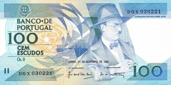 100 эскудо Португалии 1986-1988 года. Р-179 100 эскудо Португалии 1986-1988 года. Р-179