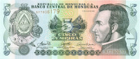 5 лемпира Гондураса 13.07.2006 года р91a