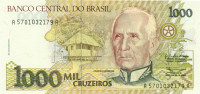 1000 крузейро Бразилии 1990-1991 года p231a