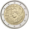 2 евро, 2018 г. Австрия 100 лет Австрийской Республике.