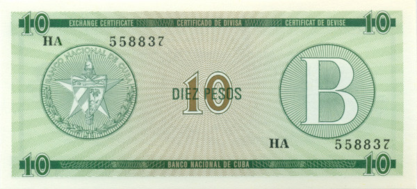 10 песо Кубы 1985 года pfx8