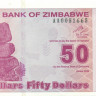 50 долларов Зимбабве 2009 года p96