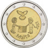 2 евро, 2017 г. Мальта. Мир (серия «Дети и солидарность»)