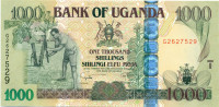 1000 шиллингов Уганды 2009 года p43C