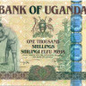 1000 шиллингов Уганды 2009 года p43C