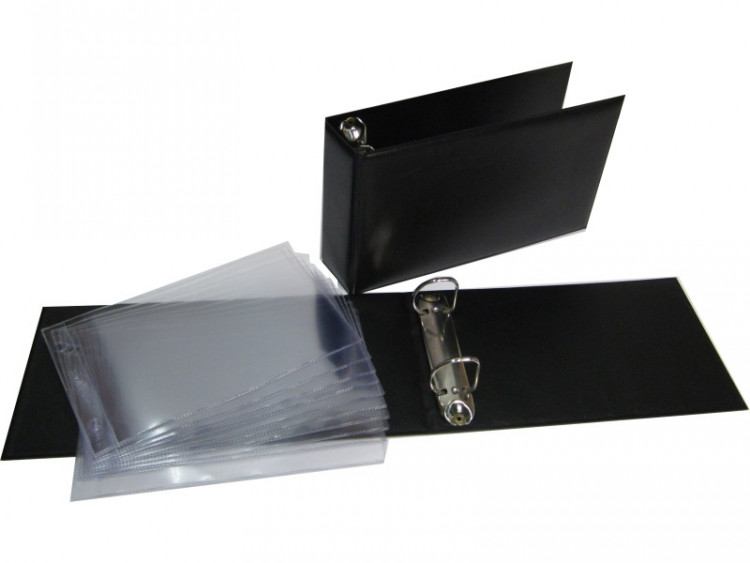 Альбом горизонтальный ПВХ 230х140 мм для бон, открыток, конвертов (с листами)