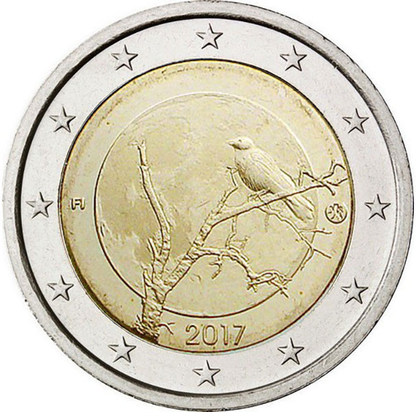 2 евро, 2017 г. Финляндия Финская природа