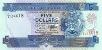 5 долларов Соломоновых островов 1997 года р19