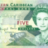 5 долларов Карибских островов 2008 года р47