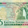 5 долларов Карибских островов 2008 года р47