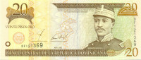 20 песо Доминиканской республики 2001 года р169а