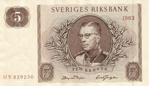 50 крон Швеции 1962-1963 года. Р-50