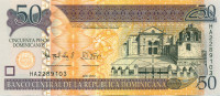 50 песо Доминиканской республики 2012 года p183b