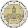 2 евро, 2018 г. Германия Дворец Шарлоттенбург в Берлине