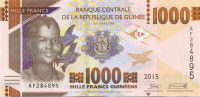 1000 франков Гвинеи 2015 года р48