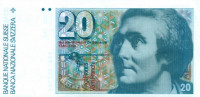 20 франков Швейцарии 1990 года р55i(3)