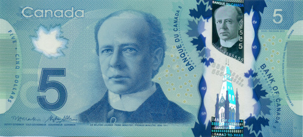 5 долларов Канады 2013 года p106